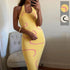 'Xochitl' Halter Neck Midi Sweater Dress - Celes Fashion